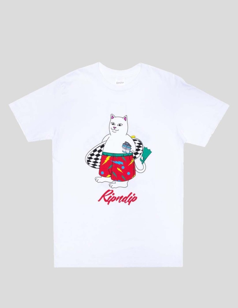 Camicia RIPNDIP surf break tee bianco